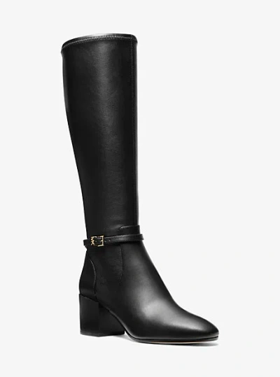 Michael Kors Ella Block Heel Boot In Black