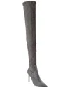 Michael Kors Elle Runway Suede Over-the-knee Boot In Gray