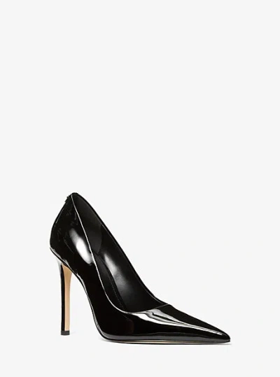 Michael Kors Elyse Patent Leather Pump In Black