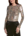 Michael Kors Embellished Bodysuit In Brown