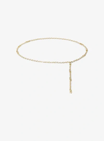 Michael Kors Embellished Chain-link Belt In Gold