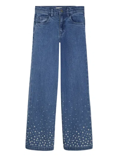 Michael Kors Kids' Embellished Jeans In Blue