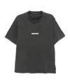 Michael Kors Embellished-logo Cotton T-shirt In Black