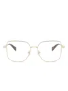 Michael Kors Embellished Square-frame Glasses In Gold
