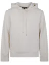 Michael Kors Logo-embossed Hoodie In Neutral
