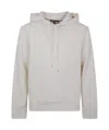 Michael Kors Logo-embossed Hoodie In White