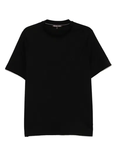 Michael Kors Embroidered Logo T-shirt In Black