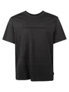 Michael Kors Logo Embossed Cotton T-shirt In Black