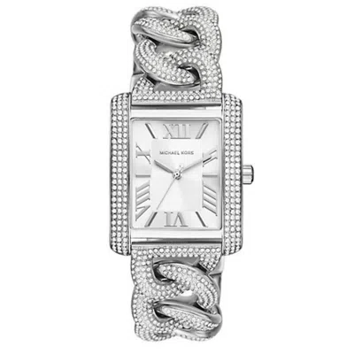 Michael Kors Emery Quartz Crystal White Dial Ladies Watch Mk7299