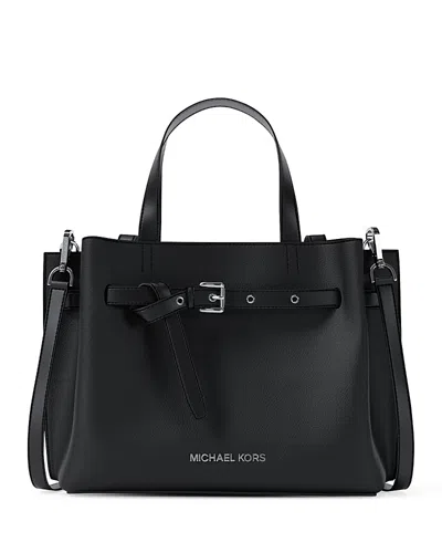 Michael Kors Emilia Small Satchel In Black
