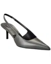 Michael Kors Collection Emma Leather Slingback Pump In Black