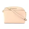 Michael Kors Emmy Leather Shoulder Bag In Sand