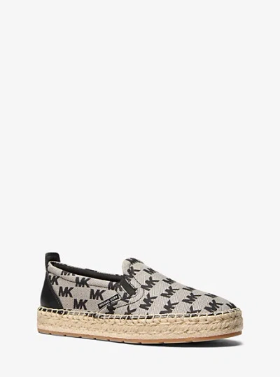 Michael Kors Emory Logo Jacquard Espadrille In Black