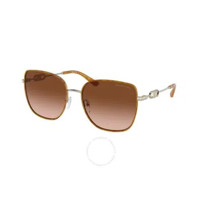 Michael Kors Empire Amber Gradient Butterfly Ladies Sunglasses Mk1129j 10143b 56 In Brown