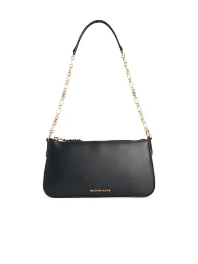 MICHAEL KORS MICHAEL KORS 'EMPIRE' BLACK LEATHER BAG