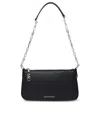 Michael Kors Empire Black Leather Bag In Black