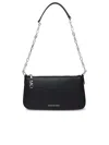 Michael Kors Empire Black Leather Bag In Black