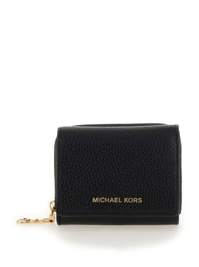 Michael Kors Empire Sm Trifold Za Wallet In Black