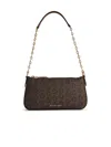 Michael Kors 'empire' Brown Canvas Blend Bag In Brown