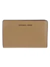 Michael Kors Empire Buttoned Wallet In Husk