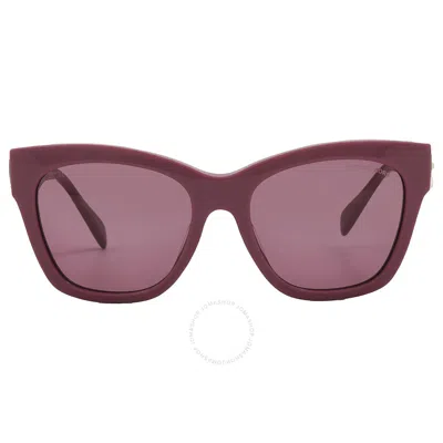 Michael Kors Empire Dusty Rose Solid Butterfly Ladies Sunglasses Mk2182u 32566g 55 In Burgundy