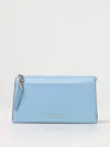 Michael Kors Empire Grained Leather Bag In Gnawed Blue