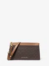 Michael Kors Empire Large Signature Logo Crossbody Bag In Brown