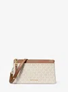 Michael Kors Empire Large Signature Logo Crossbody Bag In White