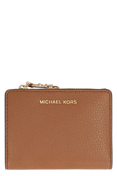 Michael Kors Empire Leather Wallet In Luggage