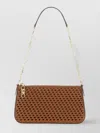 Michael Kors "empire" Logo Chain Strap Woven Pouch