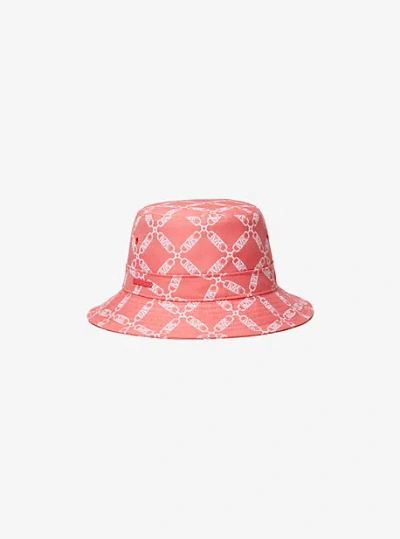 Michael Kors Empire Logo Jacquard Bucket Hat In Pink