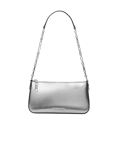 Michael Kors Empire Metallic Leather Shoulder Bag