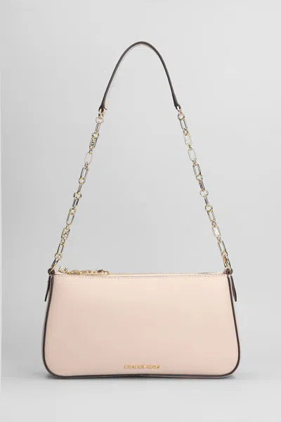 Michael Kors Empire Shoulder Bag In Rose-pink Leather