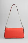 Michael Kors Empire Shoulder Bag In Red Leather