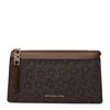 Michael Kors Empire Signature Logo Convertible Crossbody Bag In Brown