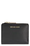 Michael Kors Md Snap Coin Billfold In Black