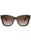 Michael Kors Retrosuperfuture 3627 Green Acetate Sunglasses In Brown