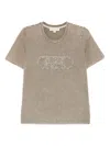 Michael Kors Empire Stud Classic T-shirt In Green