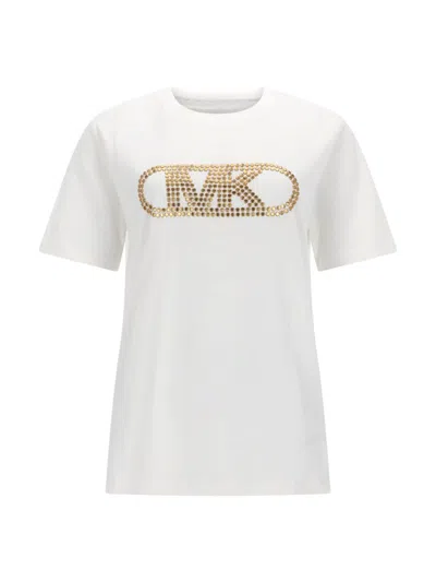 Michael Kors Empire Stud T-shirt In White