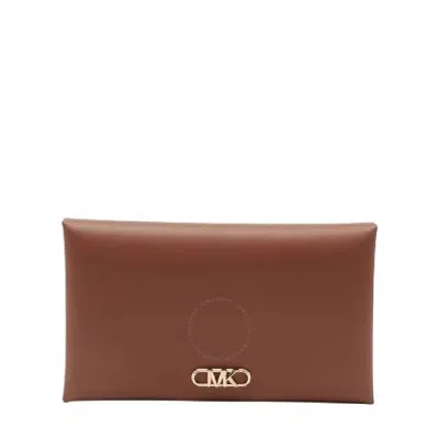 Michael Kors Empire Travel Leather Wallet In Brown