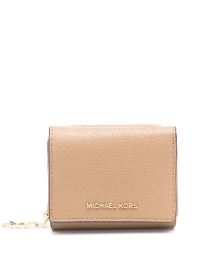 Michael Kors Empire Wallet In Beige