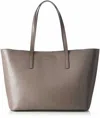 Michael Kors Emry Large Top Zip Tote In Grey