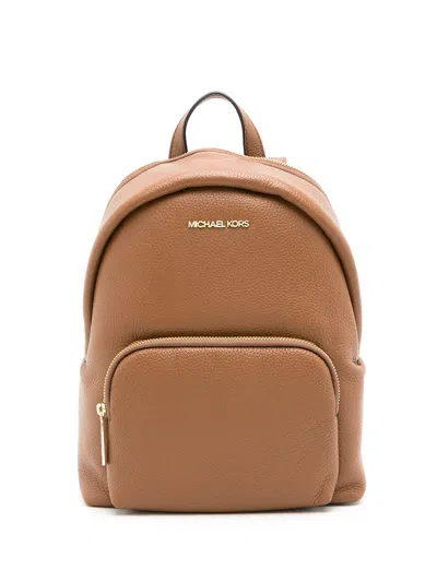 Michael Kors Erin Leather Backpack In Brown