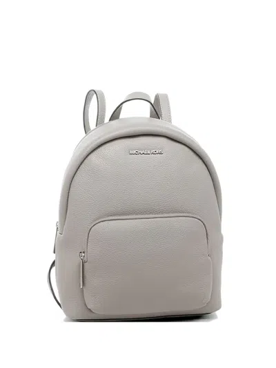 Michael Kors Erin Pebbled Leather Backpack In Gray