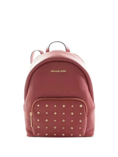 Michael Kors Erin Studded Leather Backpack In Pink