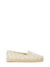 Michael Kors Woven Texture Round Toe Espadrilles In Beige