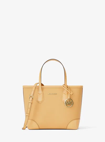 Michael Kors Eva Extra-small Leather Convertible Tote Bag In Yellow