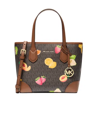 Michael Kors Eva Extra-small Printed Signature Logo Convertible Tote Bag In Pattern