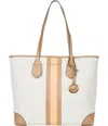 Michael Kors Eva Mk Signature Pvc Nylontote With Pouch In Multi