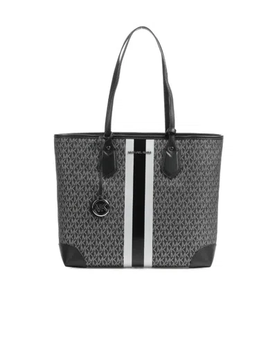 Michael Kors Eve Monogram-pattern Tote-bag In Black
